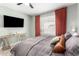 Bedroom with a queen bed and a flat screen television at 1756 N Summer Cir, Mesa, AZ 85203