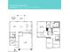 Layout of the Villas Collection Plan 3504 with 4 bedrooms, 2.5 baths, great room, dining area and kitchen at 22392 W Monona Ln, Surprise, AZ 85387