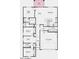 Detailed floor plan showcasing the layout of the home including bedrooms, bathrooms, kitchen, and living spaces at 25169 N 167Th Ave, Surprise, AZ 85387