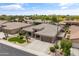 Beautiful aerial view of this lovely home featuring mature landscaping and a three car garage at 2612 S Jacob St, Gilbert, AZ 85295