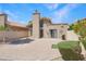 Backyard view features a large patio perfect for outdoor dining and entertaining at 2663 N Carriage Ln, Chandler, AZ 85224