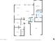 Detailed floor plan showcasing the layout of the house, including bedrooms, living areas, and bathrooms at 3044 E Sparrow Pl, Chandler, AZ 85286