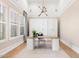 This home office is spacious and features custom built ins and lots of natural light at 3648 E Fargo St, Mesa, AZ 85205