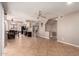 Open floor plan featuring a large living room that seamlessly connects to the kitchen at 4062 W Cielo Grande --, Glendale, AZ 85310