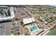Aerial view featuring a community pool and surrounding residential area at 4750 N Central Ave # D15, Phoenix, AZ 85012