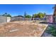 Large backyard has perimeter walls and shade trees, offering privacy and potential for landscaping at 4870 W Almeria Rd, Phoenix, AZ 85035