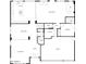 Detailed first floor plan layout showcasing the kitchen, dining, living areas, bedroom, bathroom and garage at 5322 N Oro Vista Ct, Litchfield Park, AZ 85340