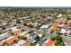 Serene neighborhood aerial showcasing tree-lined streets, diverse architecture, and a sense of community at 8637 E Via De La Escuela --, Scottsdale, AZ 85258