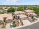 Inviting two-story home featuring desert landscaping, a tile roof, and a two-car garage at 1377 W Park Ave, Gilbert, AZ 85233