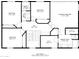 Upstairs floor plan of home featuring 4 bedrooms and 2 bathrooms at 1377 W Park Ave, Gilbert, AZ 85233