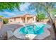 View of private pool with well maintained backyard at 16515 N 71St Dr, Peoria, AZ 85382