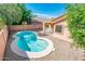 View of private pool with well maintained backyard at 16515 N 71St Dr, Peoria, AZ 85382