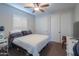 Bedroom with neutral walls, carpet, and a sliding door closet at 226 W Crimson Sky Ct, Casa Grande, AZ 85122