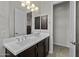 Bathroom with double sinks, vanity and linen storage at 2354 E Lieber Pl, Phoenix, AZ 85024