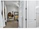 Cozy bedroom with hanging chair and modern decor at 3169 E Eleana Ln, Gilbert, AZ 85298