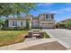 Attractive two-story home featuring a well-manicured lawn, desert landscaping, and a spacious two-car garage at 3169 E Eleana Ln, Gilbert, AZ 85298