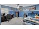 Bright bedroom with ample natural light, blue color scheme, and comfortable furnishings at 4030 E Meadow Creek Way, San Tan Valley, AZ 85140