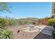 Backyard with desert landscaping, mountain views, and a charming patio area for enjoying the outdoors at 41602 N Congressional Dr, Phoenix, AZ 85086
