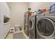 Functional laundry room featuring stainless steel appliances at 41602 N Congressional Dr, Phoenix, AZ 85086