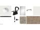 Selection of interior finish materials, including flooring, carpeting, cabinets, and plumbing fixtures at 5507 W Piedmont Rd, Laveen, AZ 85339