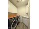 Laundry area featuring modern washer and dryer units plus storage at 5952 W Morning Dove Dr, Glendale, AZ 85308