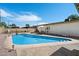 Backyard pool with patio and lounge area at 8042 N 28Th Ave, Phoenix, AZ 85051