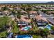 A vibrant backyard with a pool, lush greenery and palm trees. Located in a beautiful neighborhood at 9012 E Sutton Dr, Scottsdale, AZ 85260