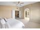 Spacious main bedroom with an ensuite bathroom and walk-in closet at 9012 E Sutton Dr, Scottsdale, AZ 85260