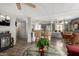 Stylish living space seamlessly connects the kitchen and dining areas, perfect for modern living at 9333 E University Dr # 83, Mesa, AZ 85207