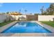 Refreshing swimming pool in a private backyard oasis at 1702 W Glenrosa Ave, Phoenix, AZ 85015