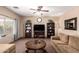 Comfortable living room featuring neutral color palette and built-in shelving at 1737 E Primera Dr, Casa Grande, AZ 85122