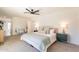 Cozy main bedroom with modern furnishings, plush carpet, and ample natural light at 1747 W Echo Ln, Phoenix, AZ 85021