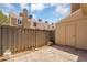 This back yard features a privacy fence and a shed at 18811 N 34Th Ave # 6, Phoenix, AZ 85027