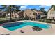 Community pool with seating, surrounded by townhomes and landscaped areas at 18811 N 34Th Ave # 6, Phoenix, AZ 85027