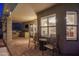 An inviting outdoor kitchen and brick patio create an exceptional space for al fresco dining and entertaining at 19115 N 71St Dr, Glendale, AZ 85308