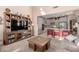 Open living room and eat-in kitchen, great for entertaining with neutral colors and lots of natural light at 20423 W Springfield St, Buckeye, AZ 85396