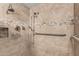 Detailed image of a tiled shower with multiple shower heads and a safety bar at 2114 E Hale St, Mesa, AZ 85213