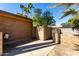 Cement side yard with block wall for privacy and security at 2114 E Hale St, Mesa, AZ 85213