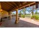 Large covered back patio is perfect for entertaining with ample space and lighting at 2322 S Rogers -- # 1, Mesa, AZ 85202