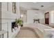 Elegant entryway featuring a fireplace, tiled floor, and stylish decor, enhancing the home's appeal at 2333 E Egret Ct, Gilbert, AZ 85234