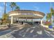 Outdoor covered community patio with bar area offering waterfront views at 2333 E Egret Ct, Gilbert, AZ 85234