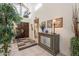 Stunning foyer features a high ceiling, tile floors, and decorative furnishings at 2369 W Shawnee Dr, Chandler, AZ 85224