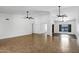 Large living room with tile flooring and tall ceilings, awaiting personal touches at 2633 S El Dorado Dr, Mesa, AZ 85202
