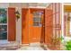 Close up of an entryway with custom door and sidelight, showcasing a unique design at 3416 W Julie Dr # 4, Phoenix, AZ 85027