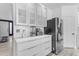 Modern kitchen with sleek cabinets, stainless steel appliances, and ample counter space at 3535 W Morgan Ln, San Tan Valley, AZ 85144