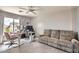 Home office with a large desk, comfortable seating, and natural light at 3555 E Morenci Rd, San Tan Valley, AZ 85143