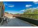 Balcony with dark green walls, a small metal table with 2 chairs and a scenic view at 4413 E Odessa Dr, San Tan Valley, AZ 85140