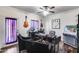 Office/den with a retro jukebox and guitar decor at 4637 W Misty Willow Ln, Glendale, AZ 85310