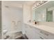 Modern bathroom with sleek vanity, ample storage, and contemporary fixtures at 4808 N 24Th St # 1003, Phoenix, AZ 85016