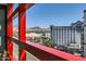 Stunning city and mountain views from balcony area with red fencing at 4808 N 24Th St # 1003, Phoenix, AZ 85016